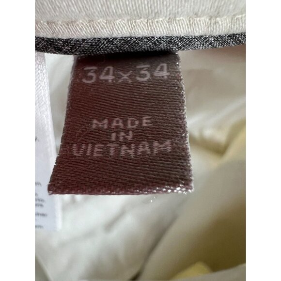 Hickey Freeman New York Mens Pants 33x34 Slim Fit Tapered Leg Ivory Performance - Picture 8 of 11